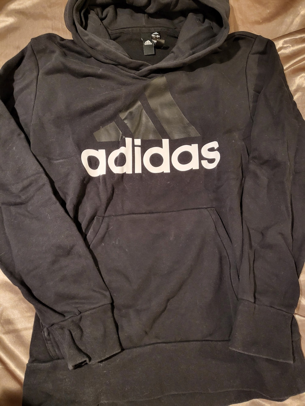 adidas Black Hoodie with Logo